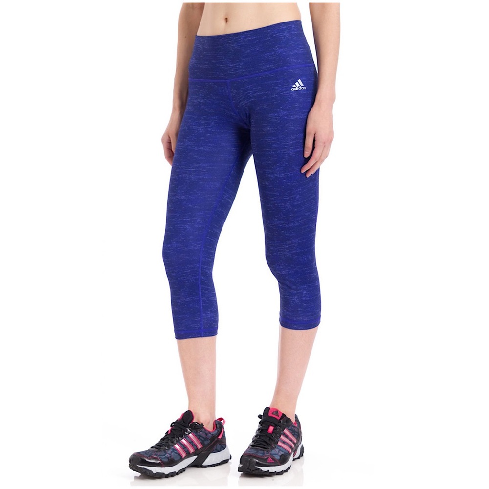 Adidas Performer Mid-Rise Three-Quarter Tights Leggings Night Flash/Print